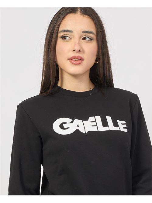 Felpa donna Gaelle Paris con logo frontale GAELLE PARIS | GAABW04300NE01